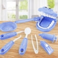 thumbnail image 1 of Lubelski 9Pcs/Set Kids Educational Dental Scene Toys Preschool Teaching Brushing Game, 1 of 7