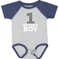 thumbnail image 3 of Inktastic 1st Birthday Boy Checkered Number Boys Baby Bodysuit, 3 of 5