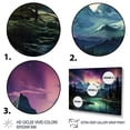 thumbnail image 3 of Designart "Northern Lights Celestial Euphony I" Landscapes Canvas Wall Art, 3 of 5