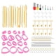 thumbnail image 1 of Kit de 118 cortadores de arcilla polimérica para hacer aretes, corte de aretes colgantes DIY Rosa, 1 of 9