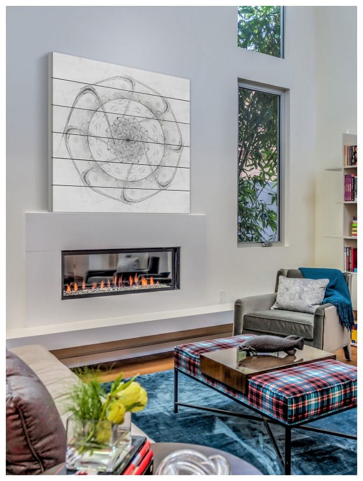 Marmont Hill Mh-Nnzupt- 14 - Ww - 40, 40" x 40" "Twisted Direction" Giclee Art Print On Wood