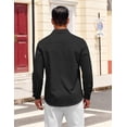 thumbnail image 4 of COOFANDY Long Sleeve Shirts for Men Wrinkle Free Button Up Dress Shirts Casual Stylish Office Shirt, 4 of 6
