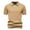 Coffee, variant on Mens T-Shirts, Mens Textured Knit Shirt Short Sleeve Breathable Pineapple Pattern Open Collar Casual Business Tee Summer Vacation Beige XXL