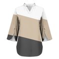 thumbnail image 4 of JGTDBPO Long Sleeve Shirts For Women 3/4 Sleeved V-Neck Sweatshirt Casual Tops Loose Dressy Basic Pullover Tops Blouse Fall Fashion Trendy Outfits Winter Clothes 2024, 4 of 6