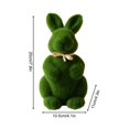 thumbnail image 5 of 3 Pcs Easter Flocked Bunnies Figurine with Bow tie 7.8" Flocking Rabbit Tabletop Ornament for Easter Centerpieces for Spring Home Office Table Decor, Party Supplies Gifts for Friends, 5 of 6