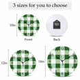 thumbnail image 6 of Wall Clock Green White Buffalo Plaid Clocks PVC Silent Non-Ticking Battery Operated Decorative Classic Checked Round Clock for Home Living Room Kitchen Bedroom Office School Wall Decor 10 Inch, 6 of 9