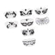thumbnail image 5 of Plantillas de caras de carnaval Yuyangstore 8 Uds cara completa PET, 5 of 8