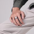 thumbnail image 4 of Vintage Roman Caesar Rings Stainless Steel Statement Thumb Middle Knuckle Finger Ring Comfort Fit Personalise Biker Cool Jewelry Gifts for Men Women Bff Birthday Xmas, 4 of 9