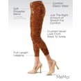 thumbnail image 3 of MeMoi Crushed Velvet Stretch Leggings - Womens - Female (Small/Medium, Acorn), 3 of 7