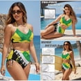 thumbnail image 4 of Psesaysky Jamaican Matching Swimsuits for Couples Music Piano Women's 2 Piece Bikini Sets Halter Summer Shorts for Men Couples Concert Swimwear His and Hers Swimsuits Matching Set-M, 4 of 7