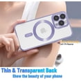 thumbnail image 2 of Magnetic for iPhone 14 Pro Max Case,Electroplated Clear Slim iPhone 14 Pro Max Phone Case with Camera Protection,Shockproof iPhone 14 Pro Max Case Compatible with MagSafe,Lilac Purple, 2 of 13