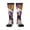 2 Black-1, variant on Purple Gold Marble Swirls Print Compression Socks for Both Men And Women for Running, Travel, Flight, Nurse