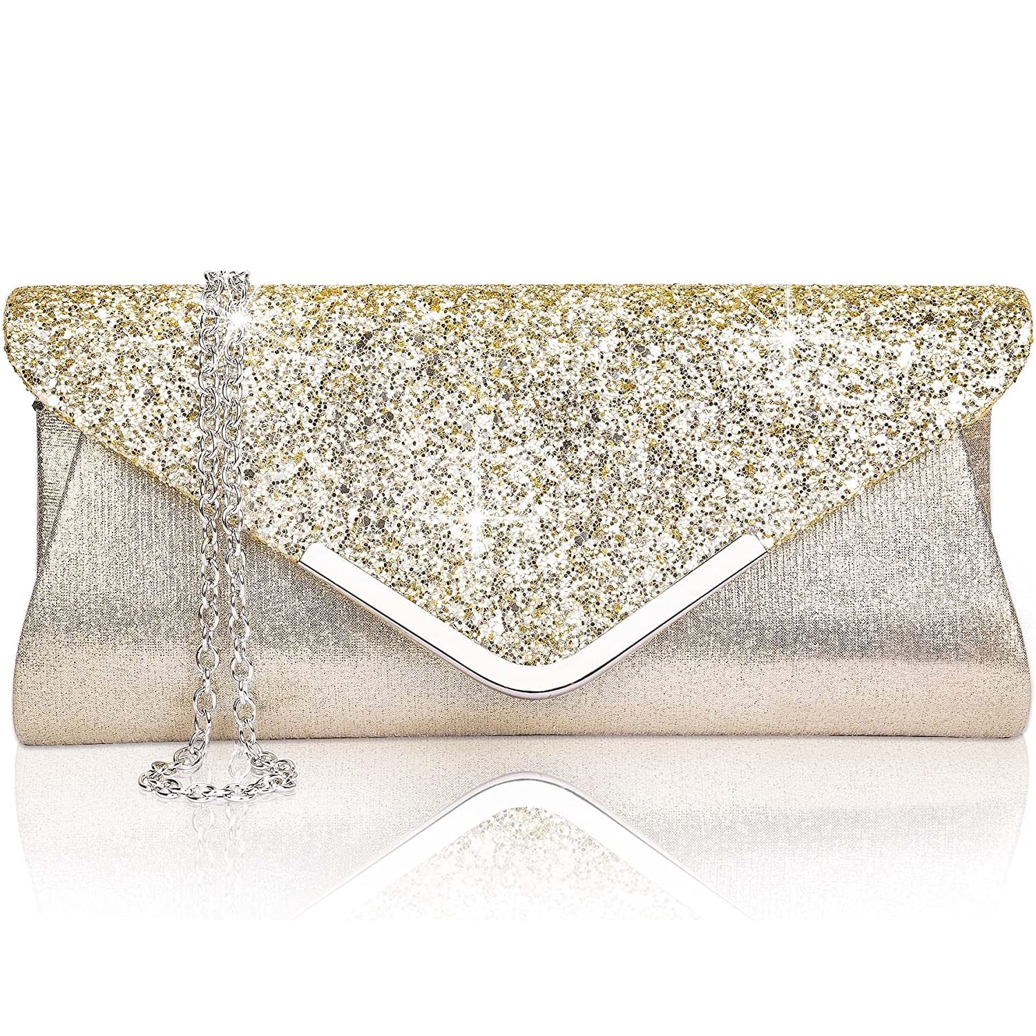 Yuanbang Women's Elegant Sequins Clutch Bag