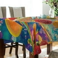thumbnail image 3 of BZSMCE Square Tablecloth Sparkling Summer Sips Pattern Tableclothes, 3 of 9