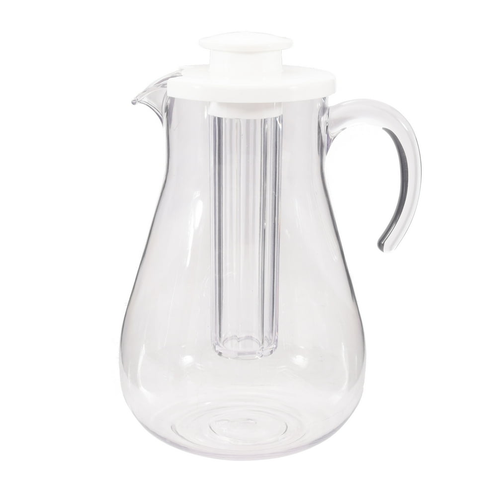 Mainstays 3Quart Plastic Water Pitcher with Lid and Removeable Rod for