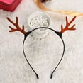 thumbnail image 3 of Diadema de Navidad para niños y adultos, diadema con cuernos de reno, cuerno, flor, banda para el pelo, cierre para la cabeza, fiesta de año nuevo, Cosplay de Halloween, 3 of 4