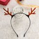thumbnail image 3 of Diadema de Navidad para niños y adultos, diadema con cuernos de reno, cuerno, flor, banda para el pelo, cierre para la cabeza, fiesta de año nuevo, Cosplay de Halloween, 3 of 4