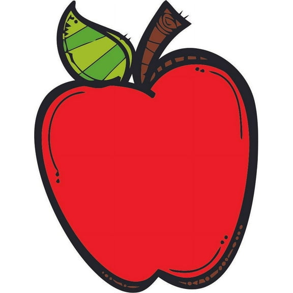 Red Apple Apples Design School Wall Decals for Classroom Decoration and Design Decals on Walls - Creative Teacher Artwork Stickers Sticker Back to School Ideas Teachers Schools Size (40x20 inch)