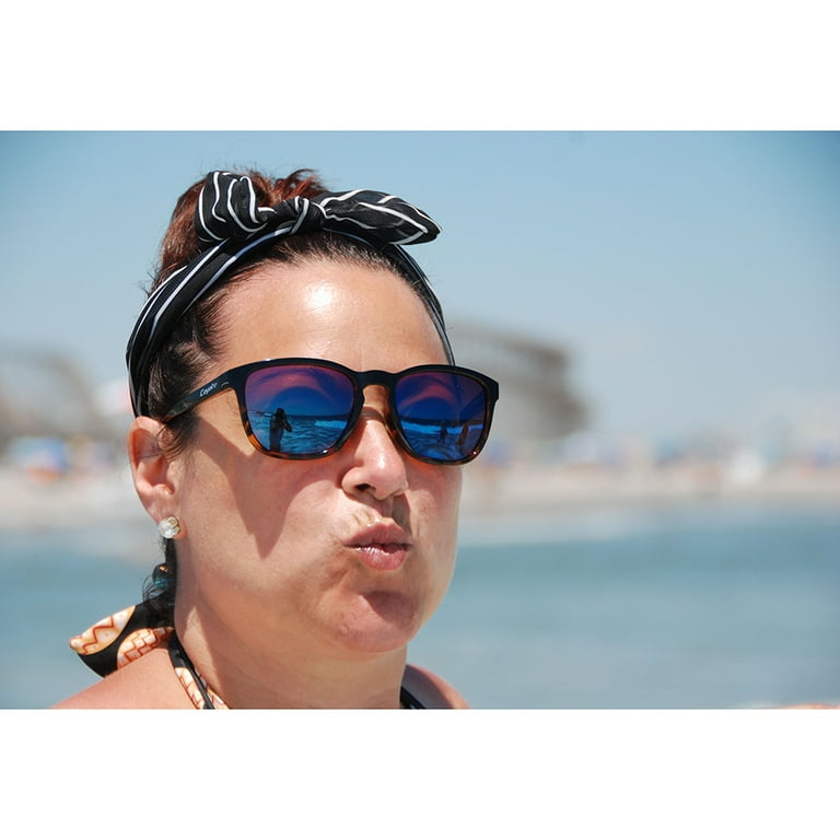 Coyote Eyewear P 30 Plastic Polarized Reader Premium Sunglasses Black and Blue Walmart