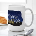 thumbnail image 6 of CafePress - Merry Christmas Starry Large Mug - 15 oz Ceramic Large White Novelty Mug, 6 of 6