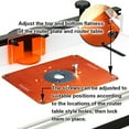 thumbnail image 3 of O'SKOOL Precision Aluminum Router Table Insert Plate, Router Templates With Pre-Drilled Adapt to Multiple Routers of Different Model, 3 of 7