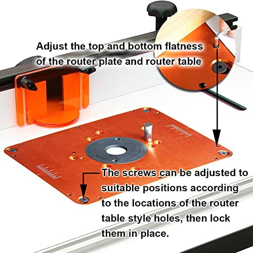 O SKOOL Precision Aluminum Router Table Insert Plate Router