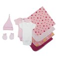 thumbnail image 1 of Bambini Essential Newborn Baby Girl 8 Piece Layette Set, 1 of 3