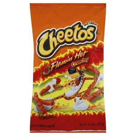 Cheetos Crunchy Flamin' Hot Cheese Flavored Snacks, 9.5 Oz.