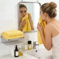 thumbnail image 7 of Extra Large & Super Soft Bath Towel - 100% Premium Pure Cotton Towel,Highly Absorbent Quick-Drying Towel for Adults in Bathroom & Toilet, Ideal for Home Hotel Spa Daily Use, 13.39*29.13in, Yellow, 7 of 7