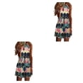 thumbnail image 3 of Vestido casual estampado sin mangas Minnieouse para mujer, 3 of 6