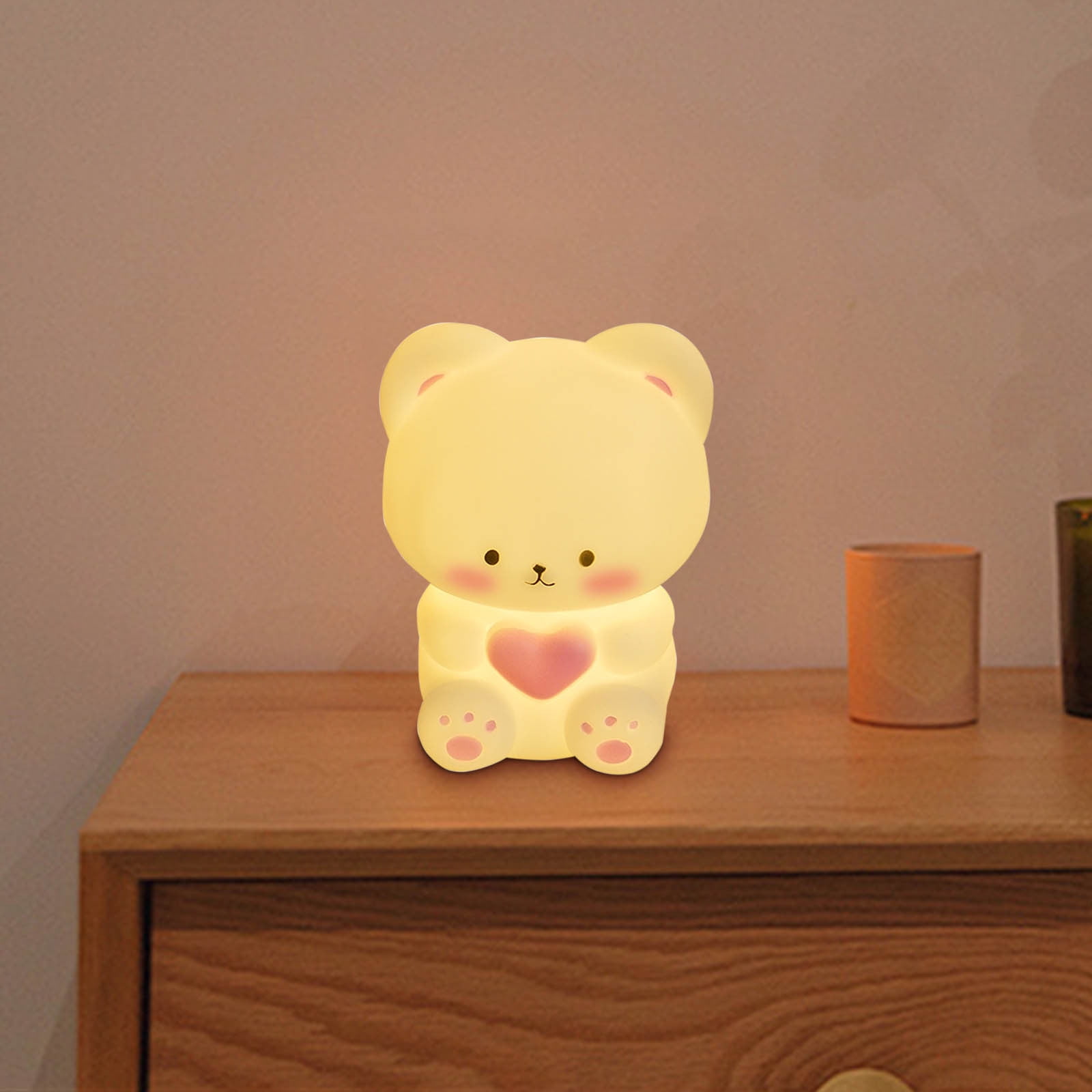 Stijggn Night Light for K*ids Christmas Decor Cute Night Light Touch Night Light for K*ids G-irls Bo-ys