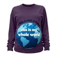 thumbnail image 3 of Hxshgdsn Womens Pregnancy Sweatshirts Long Sleeves Crew Neck Funny Tops With Graphic Printed Maternity Clothes Purple Xl, 3 of 6