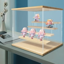 5-Tier 12.6*12.6*12.68in Clear Acrylic Display Case Display Box with LED Light