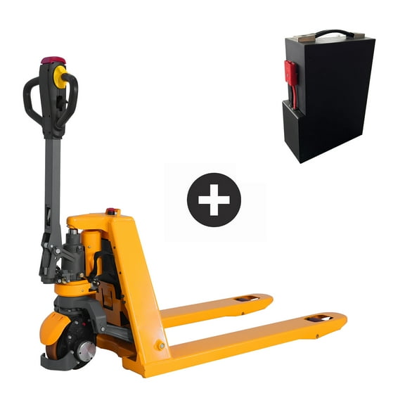 APOLLOLIFT 3300lb Li-ion Battery Powered Electric Pallet Jack 48"X27" Fork with Extra Lithium Battery
