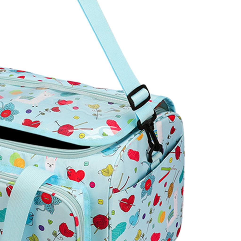 HOMYL Knitting Bag Crochet Needles Tote Bag Yarn Wool Crafts Sewing Tools Storage Case Style 2