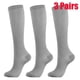 thumbnail image 1 of 3 pares de calcetines de compresión hasta la rodilla para hombres y mujeres, 1 of 8
