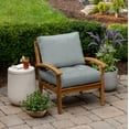 thumbnail image 2 of ARDEN Outdoor Plush Modern Tufted Blowfill Deep Seat Set, 24 x 24, Water Repellent, Fade Resistant, Deep Seat Bottom and Back Cushion for Chair and Sofa, Stone Grey Leala, 2 of 7