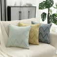 thumbnail image 4 of Almohada ondulada de jacquard sólido simple y moderna, 4 of 6
