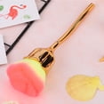 thumbnail image 4 of Pincel para manicura con mango largo en forma de rosa, cepillo para quitar el polvo del esmalte de uñas, n.° 03, 4 of 11