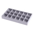 thumbnail image 1 of justharion Velvet Jewelry Display Tray Earrings Bracelets Storage Organizer 18 Grids, 1 of 8