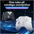 thumbnail image 5 of Switch Pro Controller for Switch/Steam/PC/IOS/Android,PC Controller Wireless with 11 Light Mode/Hall Effect Joysticks/Trigger/Programmable/Vibration/Turbo/Wakeup-White, 5 of 7