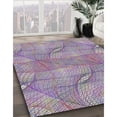 thumbnail image 3 of Ahgly Company Machine Washable Indoor Square Transitional Platinum Silver Gray Area Rugs, 5' Square, 3 of 7