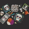 thumbnail image 3 of Square Skull Day of the Dead Paper Plates, 9 in, 8ct, 3 of 3