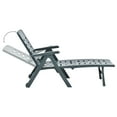 thumbnail image 3 of vidaXL Folding Sun Lounger Plastic Green, 3 of 5