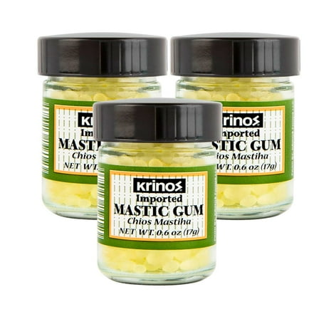 Kosher Krinos Mastic Gum 0.6 oz, Pack of 3