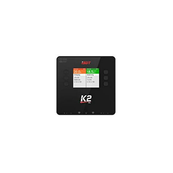 ISDT K2 Lipo Battery Balance Charger Discharger 1-6S AC 200W DC 500Wx2 20A Smart Charger for Life, Lilon, LiPo, LiHv/Pb/NiMH Battery Balance Charger