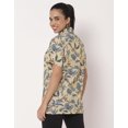 thumbnail image 4 of Moomaya Short Sleeve Shirt Collar Printed Rayon Shirt - Women's Casual Shirt, 4 of 9