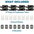 thumbnail image 4 of Destyer Wuderland Swimming Pool Cover Reel Set Storage Spool Pool Solar Cover Roller Attachment Strap Clip Kit, 4 of 8