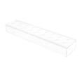 thumbnail image 4 of Abbracc Acrylic Flower Vase Rectangle Low Flower Container Holder Modern Vase for Dining 18 Holes, 4 of 9