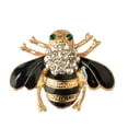 thumbnail image 1 of Abeja broche esmalte lindo exquisito diamantonismo encantador romántico vendimia pechuga de la vendimia día de San Valentín broches para mujer regalo de joyería negro kenally AP004693-01, 1 of 7